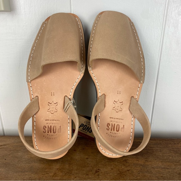 PONS Classic Style Avarca Sandals in Tan size 11 - Picture 6 of 7